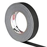 WELSTIK Gaffer Tape 1 Inch Black 1"X 60 Yards-Heavy Duty Gaffers Tape for Cables,Photography,Theater Stage Setup,Interior Design,Residue Free,Non Reflective,Easy to Tear