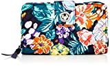 Vera Bradley Cotton Turnlock Wallet with RFID Protection, Happy Blooms