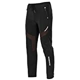 ROCKBROS Winter Cycling Pants Warm Ergonomics Men's Windproof Thermal Bicycling Pants Black