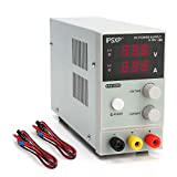 DC Power Supply Variable, Adjustable Switching Regulated Power Supply（0-30 V 0-10 A）, IPSXP KPS1203D Adjustable Switching Regulated DC Power Supply Digital, Data Hold - 220V with Alligator Leads