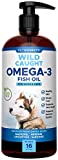 PetHonesty 100% Natural Omega-3 Fish Oil for Dogs from Iceland- Omega-3 for Dogs- Pet Liquid Food Supplement- EPA+DHA Fatty Acids Reduce Shedding & Itching- Supports Joints, Brain & Heart Health -16oz