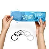 Miracle Face Erase 2 Pack Makeup Remover Face Cloths, Chemical-free, Microfiber, 6 Hair Ties (2 Count, Sapphire)