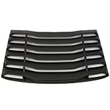 Windshield Louver Compatible With 2016-2022 Chevy Camaro (Not Fit Convertible), IKON Style Rear Window Louvers Cover Sun Shade ABS by IKON MOTORSPORTS, 2017 2018