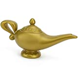 Skeleteen Arabian Genie Oil Lamp - Aladdin's Gold Magic Genie Lamp Costume Accessory - 1 Piece