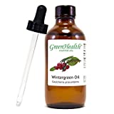 Wintergreen Essential Oil 4 fl oz (118 ml) Glass Bottle w/Glass Dropper  100% Pure Essential Oil