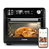 COSORI Air Fryer Toaster Oven 26.4QT, 12-in-1 Convection Ovens Countertop Combo, 6-Slice Toast, 12-inch Pizza, Basket, Tray, Recipes &3 Accessories, Wifi, CS100-AO