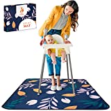 Premium Baby Splat Mat for Under highchair - Large 51 inch Waterproof Spill mat - Anti-Slip Backing Kids Activity mat - Craft mat for Kids - highchair mat