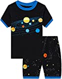 Little Boys Short Set Pajamas for Boys 100% Cotton Toddler Planet Sleepwear Summer Clothes Size 2-7T(Planet-79 6T)