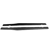 Side Skirts Compatible With 2010-2015 Chevy Camaro LS, LT, SS Only, Ikon Style Black PP Sideskirt Rocker Moulding Air Dam Chin Splitter by IKON MOTORSPORTS, 2011 2012 2013 2014