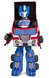 Optimus Prime Costume, Official Converting Transformer Costumes for Boys, Convertible Character Suit, Kids Size Small (4-6)