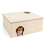 Niteangel Birch Chamber-Maze Hamster Hideout - Small Pets Woodland House Habitats Decor for Hamster Mice Gerbils Mouse