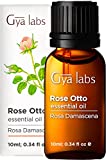Gya Labs Rose Essential Oils for Skin Use & Aromatherapy - 100% Pure Therapeutic Grade Rose Oil for face - Rose Oil Essential Oil for Diffuser, Skin, Face, Hair & Perfume (0.34 fl oz)