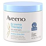 Aveeno Eczema Therapy Nighttime Itch Relief Balm, Colloidal Oatmeal & Ceramide Soothes Itchy, Eczema-Prone Skin, Moisturizing Balm for Sensitive Skin, Steroid- & Fragrance-Free, 11 oz