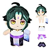 Genshin Impact Xiao Plush Figure 23cm/9inch Cosplay Plushie Doll with Changeable Doll Clothes Collectable Merch Gift to Genshin Game & Anime Fans (Xiao)