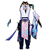 Game Genshin Impact Cosplay Costume Xiao Suits Uniform (XS) Blue