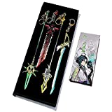 Genshin Impact Keychain Gift Box, Game Xiao Cosplay Weapon Pedant Accessories (B)