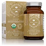 Organic Turmeric Curcumin Capsules - Includes Organic Ginger and Black Pepper Extracts | Certified Organic by USDA | 100% Natural Herbal Supplement | Natural Anti-inflammatory | Antioxidant | 60 Pills