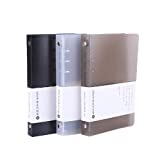 3 Pack A5 A6 B5 Round Ring Binder Cover 6-Ring 9-Ring PVC Binder Covers Refillable Notebook Loose Leaf Binder Protector (Inner Paper Not Included A6)