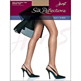 Hanes womens Hanes Women's Silk Reflections Non-control Top Sheer Toe 715 - Multiple Packs Available pantyhose, Barely There 1-pack, A-B US