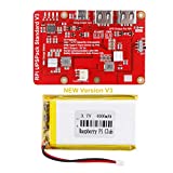 MakerFocus Raspberry Pi 4 Battery Pack UPS, RPI Pack Standard 4000mAh Raspberry Pi Battery USB Pack Raspberry Pi Latest Version V3Plus Expansion Board Power Supply Type-C for RPI 4B 3B+ 3B 2B+