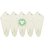 100% Organic Cotton Handkerchief for Men, Soft, Hankie Set, Natural Color