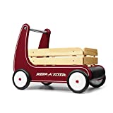 Radio Flyer Classic Walker Wagon, Sit to Stand Toddler Toy, Wood Walker, For Ages 1-4, Red