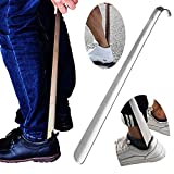 Metal Shoe Horn,Extral Long handled Shoehorn,17" Heavy Duty Stainless Steel Shoes Horn for Women,Men,Kids,Seniors,Elderly,Disabled,Pregnancy,Boots,Dress,Runing,Shoes,Sneakers