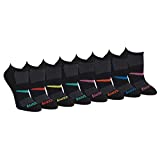 Saucony Women's Performance Super Lite No-Show Athletic Running Socks Multipack, Black Assorted (8 Pairs), Shoe Size: 5-10