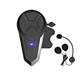 THOKWOK Motorcycle Bluetooth Headset,New Version BT-S3 1000m Helmet Bluetooth Intercom, Motorcycle Bluetooth Communication System for Ski/ATV/Dirt Bike Up to 3 Riders(Boom Microphone, Pack 1)