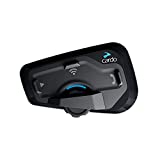 Cardo FRC4P001 - FREECOM 4 Plus Motorcycle 4-Way Bluetooth Communication System Headset - Black, Single Pack