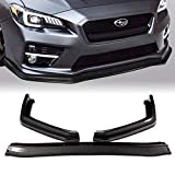 Q1-TECH, Front Bumper Lip fit for compatible with 2015-2020 Subaru WRX STI Sedan, Front Bumper Lip Spoiler Air Chin Body Kit Splitter Painted Carbon Fiber, 2016 2017 2018 2019 (CS-Style)