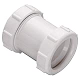Plumb Pak, White Keeney 46WK 1-1/4-Inch by 1-1/2-Inch Straight Extension Coupling Trap Adapter, 1-1/2-Inch 1-1/2-Inch