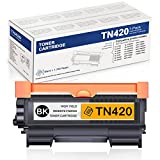 1-Pack Black TN420 TN-420 Toner Cartridge Replacement for Brother TN420 TN-420 to use with HL-2280DW HL-2230 MFC-7360N MFC-7860DW DCP-7065DN Intellifax 2840 2940 Printer (Up to 1,700 Pages)