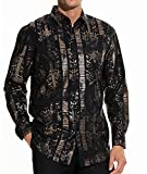 Camisas De Vestir Florale para Hombres Camisas Buchona Con Botones De Geometric Paisley Floral Dress Shirts for Men Silk Like