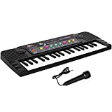 M SANMERSEN Kids Keyboard Piano 37 Keys Toy Piano with Microphone Musical Keyboard Piano Multifunction Electronic Piano for 3 4 5 6 7 8 Year Old Girls Boys