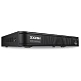 ZOSI H.265+ 5MP Lite CCTV DVR 8 Channel Full 1080p, Remote Access, Motion Detection, Alert Push, Hybrid Capability 4-in-1(Analog/AHD/TVI/CVI) Surveillance DVR for Security Camera (No Hard Drive)