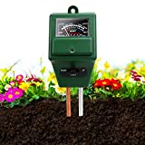 Soil Moisture Meter,3-in-1 Soil PH/Moisture/Light Tester Kit Gardening Tool,Indoor Outdoor Digital Plant Water Test Meter Soil Testing Probe Sensor Analyzer Detector Reader for Lawns,Farm,Garden,Herbs