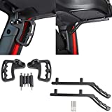 Voodonala Front & Rear Roll Bar Grab Handles Kit for 2007-2018 Jeep Wrangler JK 4 Door (Matte Black,4handles/Set)