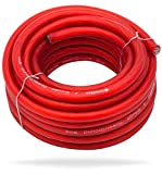 InstallGear 4 Gauge Red 25ft Power/Ground Copper Clad Aluminum Wire True Spec and Soft Touch Cable