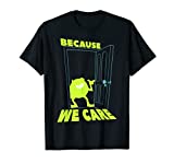 Disney Pixar Monsters Inc. Mike We Care Graphic T-Shirt