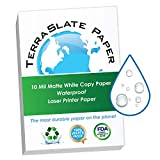 TerraSlate Paper 10 MIL 8.5" x 11" Waterproof Laser Printer/Copy Paper 500 sheets