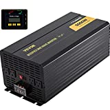 VEVOR Power Inverter, 5000W Modified Sine Wave Inverter, DC 12V to AC 120V Car Converter, with LCD Remote Controller, LED Indicator, AC Outlets Inverter for Truck RV Car Boat Travel Camping Emergency