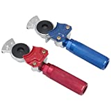 KOOTANS Service and Emergency Glad Hands and Anodized Aluminum Extension Handles Grips Set for Semi Truck Trailer Tractor RVs, Air Brake Coupling Handshake, Gladhands Connector