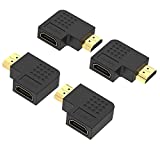 VCE 2 Combos HDMI 90 and 270 Degree Male to Female Vertical Flat Adapter 3D 4K Supported