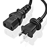 TNP Xbox 360 Charger Power Cord (10 Feet) 2 Prong Power Suppy AC Adapter Charging Cable for Microsoft Xbox 360 Jasper, Falcon and Slim Model Power Adapter Black