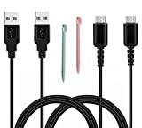 2 Pack 3.9ft USB Charger Cable for DS Lite, Play and Charge Charging Cord Compatible with Nintendo DS Lite with Bonus 2 Stylus (ONLY for DS Lite, NOT for DS, DSi, 3DS, 2DS)