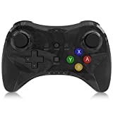Wireless Controller for Wii U, Bigaint Wireless Pro Controller Bluetooth Gamepad Connected to Wii U Console Motor Vibration Function Dual Analog Joystick (Black)