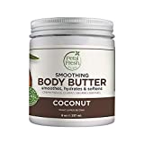 Petal Fresh Pure Smoothing Coconut Body Butter, Organic Argan Oil, Shea Butter, Intense Hydration, For All Skin Types, Natural Ingredients, Vegan and Cruelty Free, 8 oz