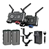 Hollyland Mars 400S PRO SDI/HDMI Wireless Video Transmission System with Koah Triple Shoe Bracket, NP-F550 Compatible Battery, and NP-550 Compatible Charger Kit Bundle (6 Items)