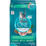 Purina ONE Natural Dry Cat Food, Sensitive Skin & Stomach Formula - 22 lb. Bag